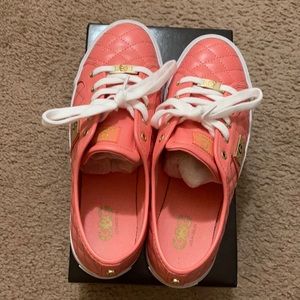 Coral, G by Guess tennis shoes, size 10.